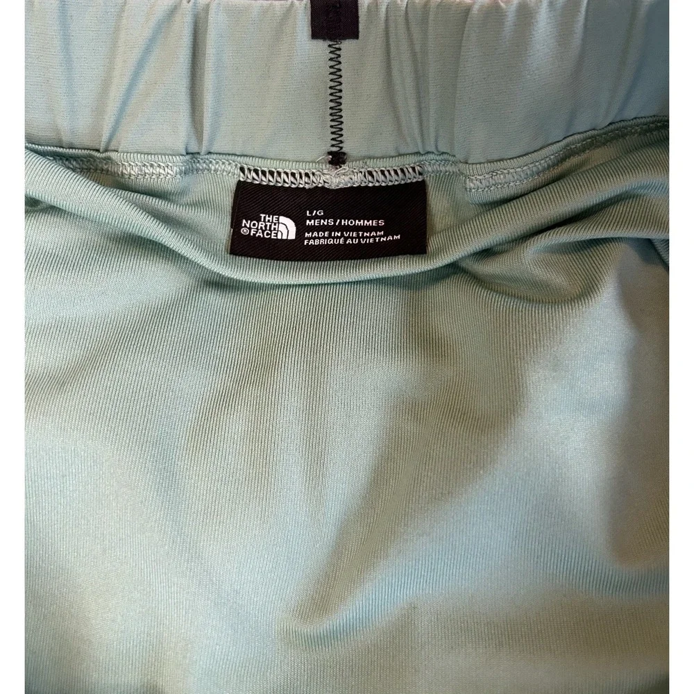 THE NORTH FACE Wasabi Aqua Green Exploration Shorts Mens Large spandex lined